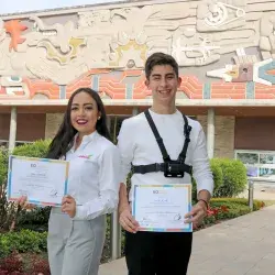 Giselle Mendoza y Diego Roel