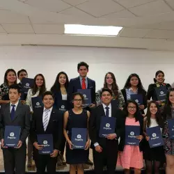 Estudiantes de Prepa Tec destacan por su participación en el Concurso de Comunicación Oral, donde la victoria se la llevó Esdras Felipe Tranquilino Arana.