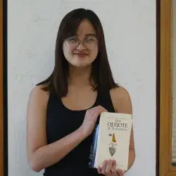 La alumna Salma Sam