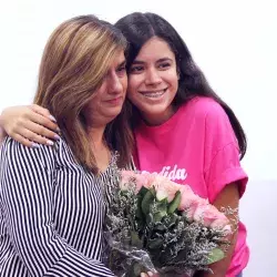 Rosy con alumna