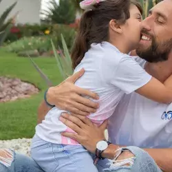 Papá Tec con su hija