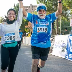 Chicos y grandes participaron en la Carrera Tec.