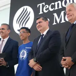 Francisco Reyna alumno beneficiado en colaboración Tec de Monterrey y el Municipio de Apodaca 