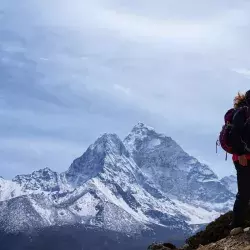 Andrea Dorantes frente al Everest