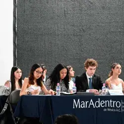 Concurso debate mar adentro, en el que triunfó la PrepaTec Guadalajara. 
