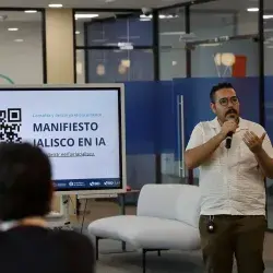 Manifiesto jalisco de inteligencia artificial, presentado por el Tec Guadalajara y el Hub de IA del Tec. 