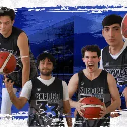 Montaje de fotos de 4 basquetbolistas.