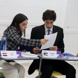Alumnos en debate MUNMX 2024 Cuidad Obregón
