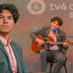 Osiris Gil compositor e interprete del tema principal de la serie de tv "Amor Sin Mentiras"