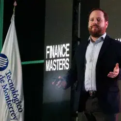 Pablo Bernal durante su conferencia sobre finanzas en el congreso Finance Masters.