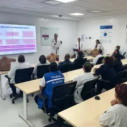 Prevención de la salud en Jalisco en empresa Flex por parte de estudiantes del Tec Guadalajara. 