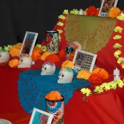 Fiesta del día de muertos en PrepaTec Santa Anita.