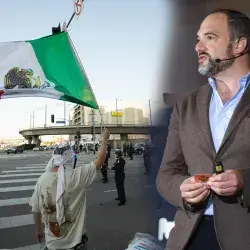 León Krauze durante su participación en EXATEC Talks “Historias que inspiran” en el Tec campus Ciudad de México.