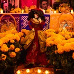 Altar de muertos en Mictlán de PrepaTec Hidalgo