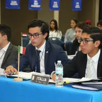 Delegados de Israel e Italia