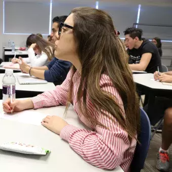 Alumnos de PrepaTec Querétaro durante el World Cafe8