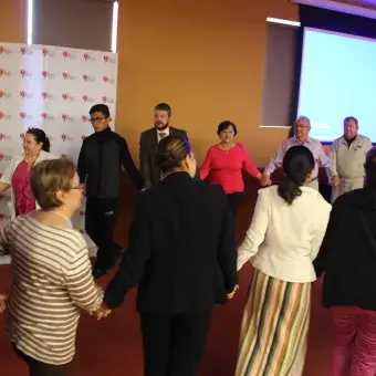 Dinámica de tanatología y acompañamiento para pacientes y familiares.