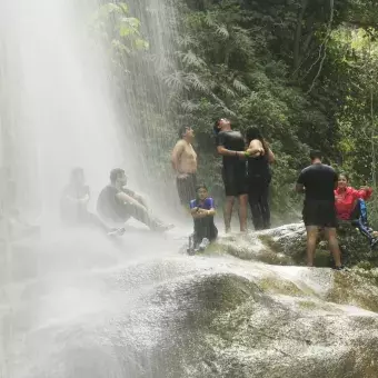 alumnos en la sima de las cotorras