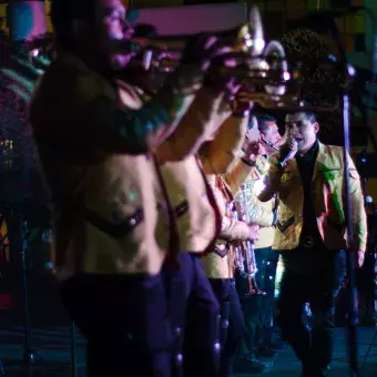 Fotografía del festejo de la noche mexicana en el TEC Toluca