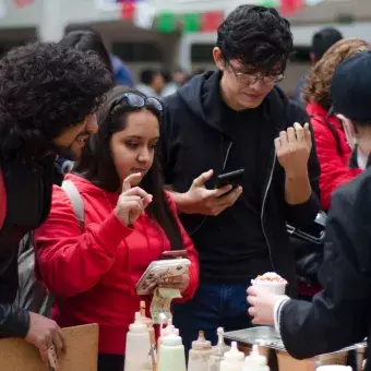 Fotografía del festejo de la noche mexicana en el TEC Toluca