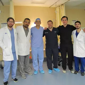 equipo médico voluntario Litiasis