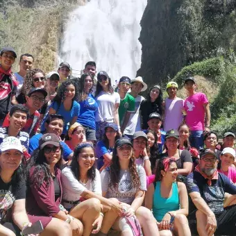 Alumnos en el Campamento Águilas