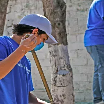 La comunidad del Tec Campus Toluca unió esfuerzos para pintar la escuela Mihuel Hidalgo en San Antonio Buenavista