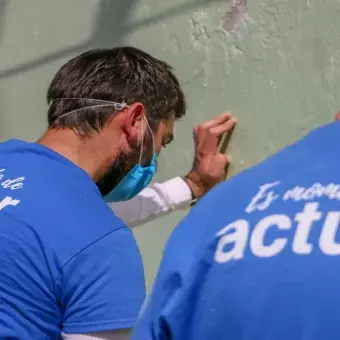La comunidad del Tec Campus Toluca unió esfuerzos para pintar la escuela Mihuel Hidalgo en San Antonio Buenavista
