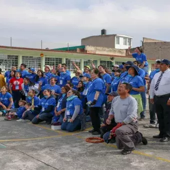 La comunidad del Tec Campus Toluca unió esfuerzos para pintar la escuela Mihuel Hidalgo en San Antonio Buenavista