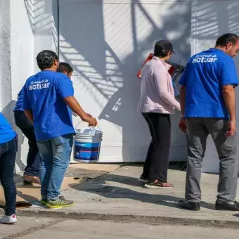 La comunidad del Tec Campus Toluca unió esfuerzos para pintar la escuela Mihuel Hidalgo en San Antonio Buenavista