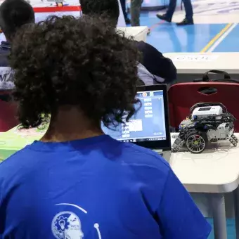 Estudiante se encuentra en la competencia.