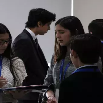 Delegados del Consejo Económico y Social (ECOSOC) en el proceso de la resolución. 