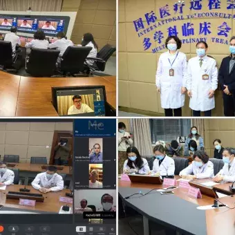 Médicos chinos y mexicanos compartieron experiencias a través de videoconferencia.