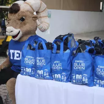 Teus preparándose para regalar varios paquetes