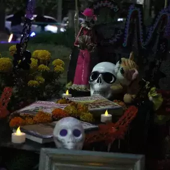 Fiesta de Humanidades de PrepaTec Guadalajara para celebrar el día de muertos.