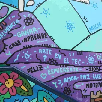 El Puente Creativo es un espacio donde la Comunidad Tec puede apreciar el arte y volverse parte de la experiencia artística y cultural que retrata el nuevo mural.