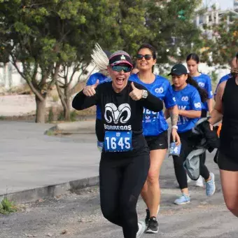 Fabiana feliz en la carrera