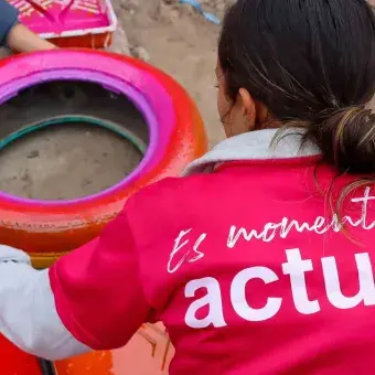 Pintando en Voluntariado Tec