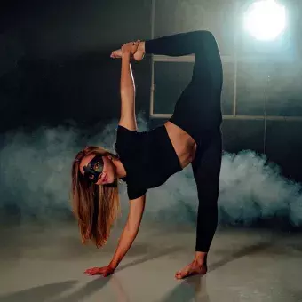 Bailarina en pose flex