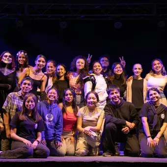 Compañía de teatro de Campus Hidalgo que presentaron los monólogos
