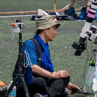 Extranjeros visitan el Tec de Monterrey campus Laguna para fotografiar el eclipse solar 2024