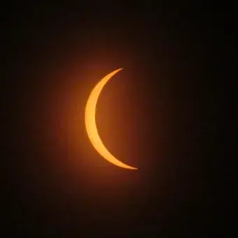 Momentos antes del eclipse solar total 2024 en Torreón desde el Tec de Monterrey campus Laguna