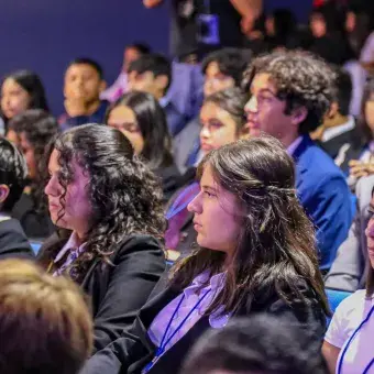 estudiantes en TECMUN en Tec Campus Tampico en inauguración