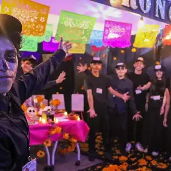 Fiesta de Humanidades, celebración del Día de Muertos en PrepaTec Santa Anita.
