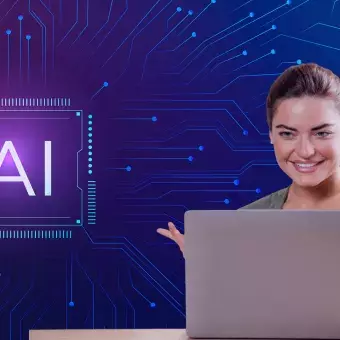 Persona usando Inteligencia Artificial