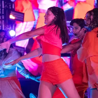 Bailarina en concierto. 