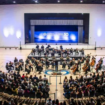 Foto del público asistente al concierto de la Camerata de Coahuila por el 50 aniversario del Tec de Monterrey campus Laguna