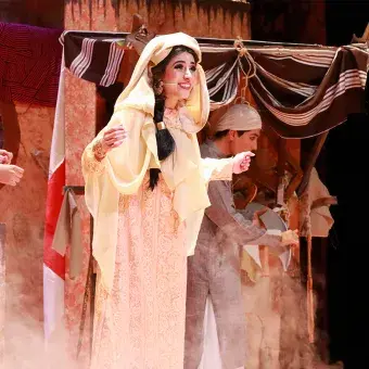 Jasmine en el mercado de Agrabah