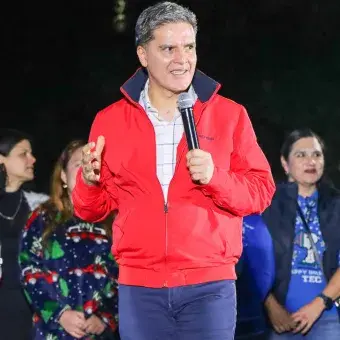 Mensaje de Pascual Alcocer durante el arranque de las fiestas decembrinas