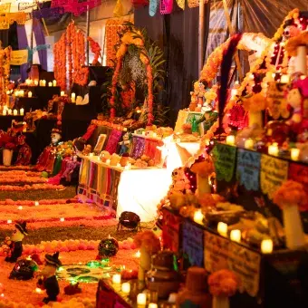 Presentación de altares de Día de Muertos.